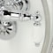 Kingston Brass CA24T1 3-3/8" Tub Wall Mount Clawfoot Tub Faucet with Hand Shower, Polished Chrome CA24T1 - alternate 5